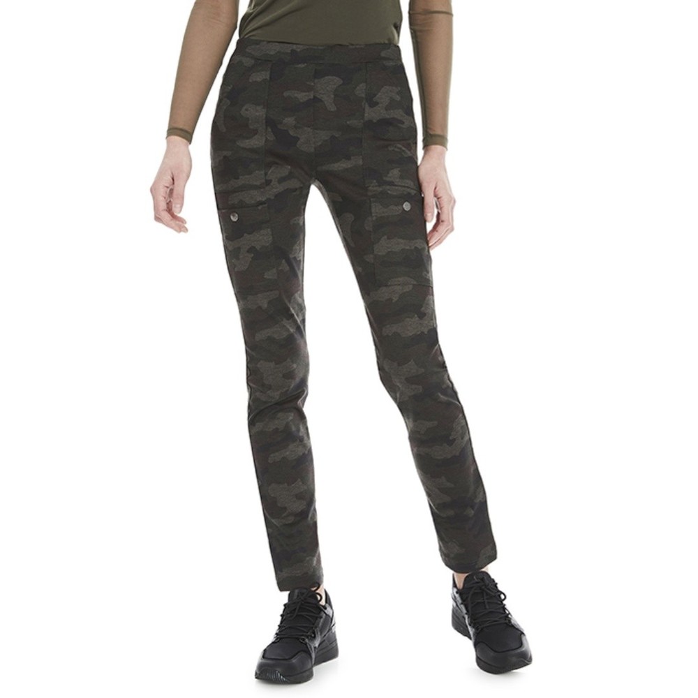 Anatomie Olive Green Camo Slim Cargo Pants